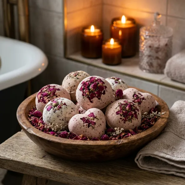 Promo 60% OFF: Descubre Bombas de Baño Afrodisíacas con Pétalos